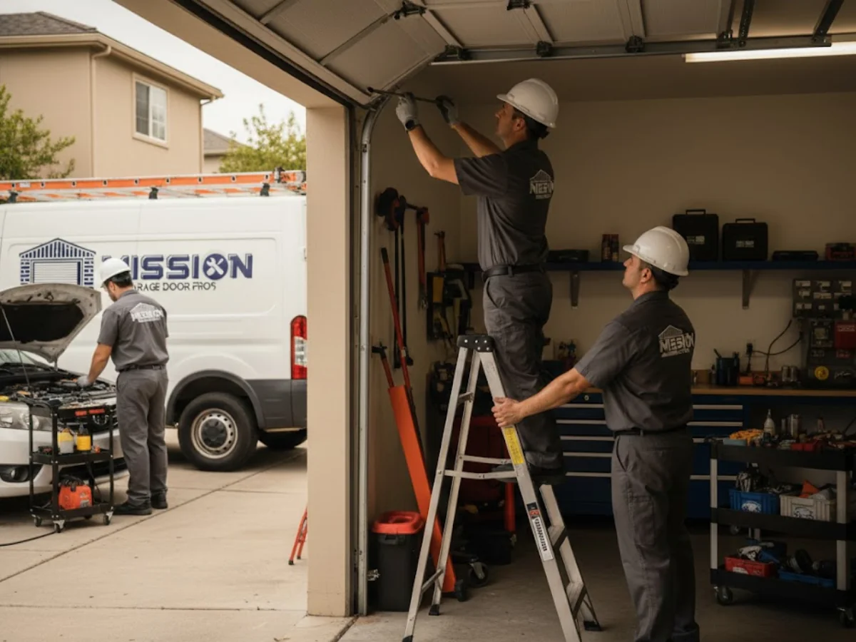 Complete garage door installation with professional installation and quality materials.