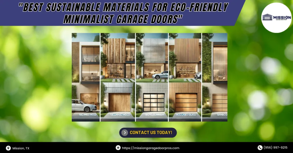 Best Sustainable Materials for Eco-Friendly Minimalist Garage Doors 1 Mission Garage Door Pros 2