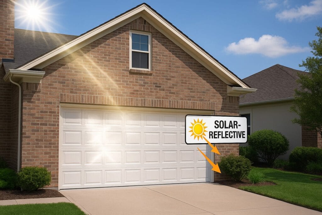 Solar-Reflective Garage Doors: Worth It When Replacing Garage Door in Texas? 2 solar reflective garage door