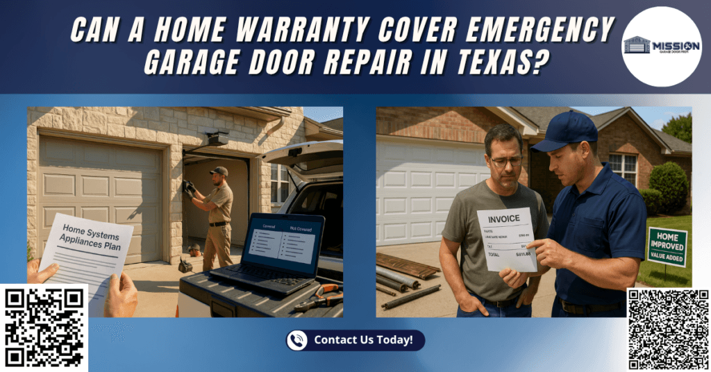 Can a Home Warranty Cover Emergency Garage Door Repair in Texas? 1 Can a Home Warranty Cover Emergency Garage Door Repair in Texas?