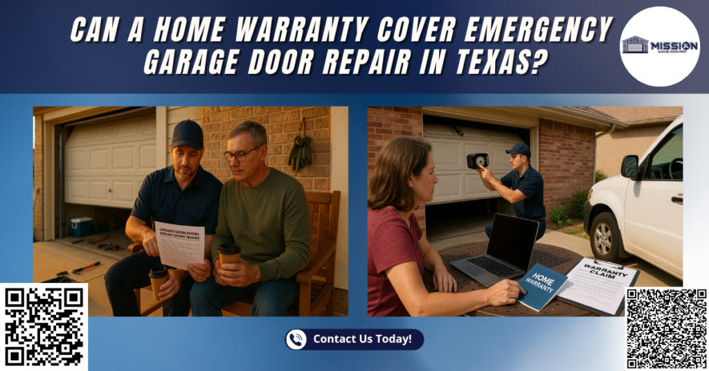 Can a Home Warranty Cover Emergency Garage Door Repair in Texas? 1 Can a Home Warranty Cover Emergency Garage Door Repair in Texas? - Mission Garage Door Pros