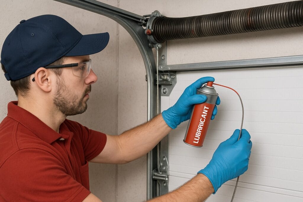 Garage Door Maintenance Lubricate
