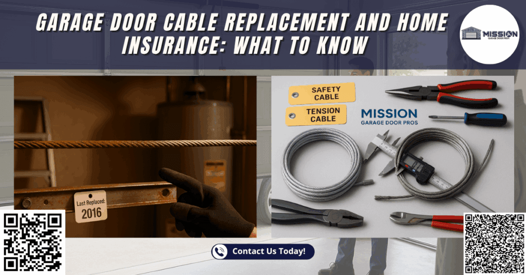 Garage Door Cable Replacement and Home Insurance: What to Know 2 Garage Door Cable Replacement and Home Insurance: What to Know - Mission Garage Door Pros