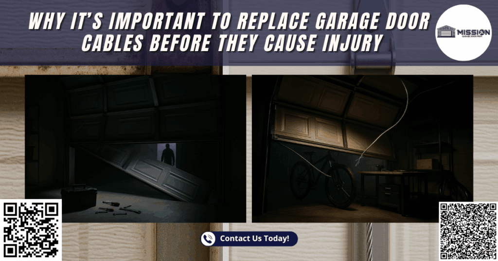 Why It’s Important to Replace Garage Door Cables Before They Cause Injury 1 Why It’s Important to Replace Garage Door Cables Before They Cause Injury - Mission Garage Door Pros