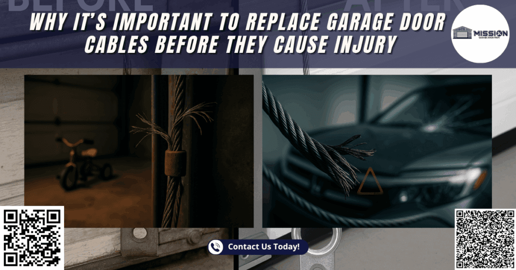 Why It’s Important to Replace Garage Door Cables Before They Cause Injury 1 Mission Garage Door Pros