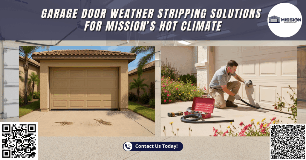 Garage Door Weather Stripping Solutions for Mission’s Hot Climate 1 Garage Door Weather Stripping Solutions for Mission’s Hot Climate - Mission Garage Door Pros