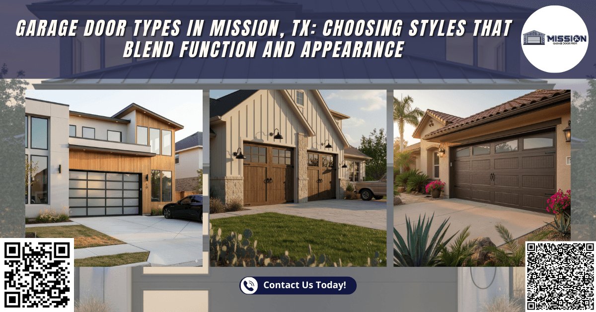 Tips & Guides 1 Garage Door Types in Mission, TX: Choosing Styles That Blend Function and Appearance - Mission Garage Door Pros