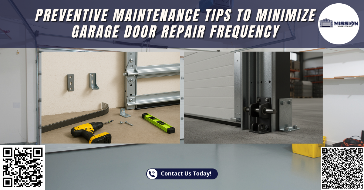 Preventive Maintenance Tips to Minimize Garage Door Repair Frequency - Mission Garage Door Pros